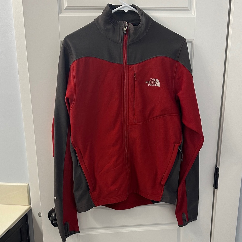 The North Face Men's Bold Red and Charcoal Jacket